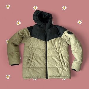 H&M Men's Khaki and Green Coat